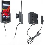 Uchwyty samochodowe do telefonów - Uchwyt aktywny z kablem USB do Sony Xperia XZ1 - miniaturka - grafika 1