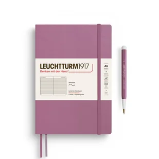 Notatnik Leuchtturm1917 Medium A5, miękka oprawa, linie, Dusty Rose - Notesy i bloczki - miniaturka - grafika 1