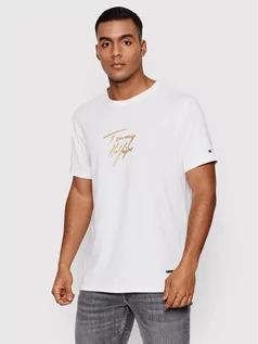 Koszulki męskie - Tommy Hilfiger T-Shirt Cn Ss Logo UM0UM01787 Biały Regular Fit - grafika 1
