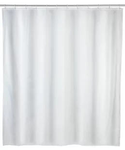 Wenko Zasłona prysznicowa UNI 120 x 200 cm biała 24358100 - Zasłony prysznicowe - miniaturka - grafika 1