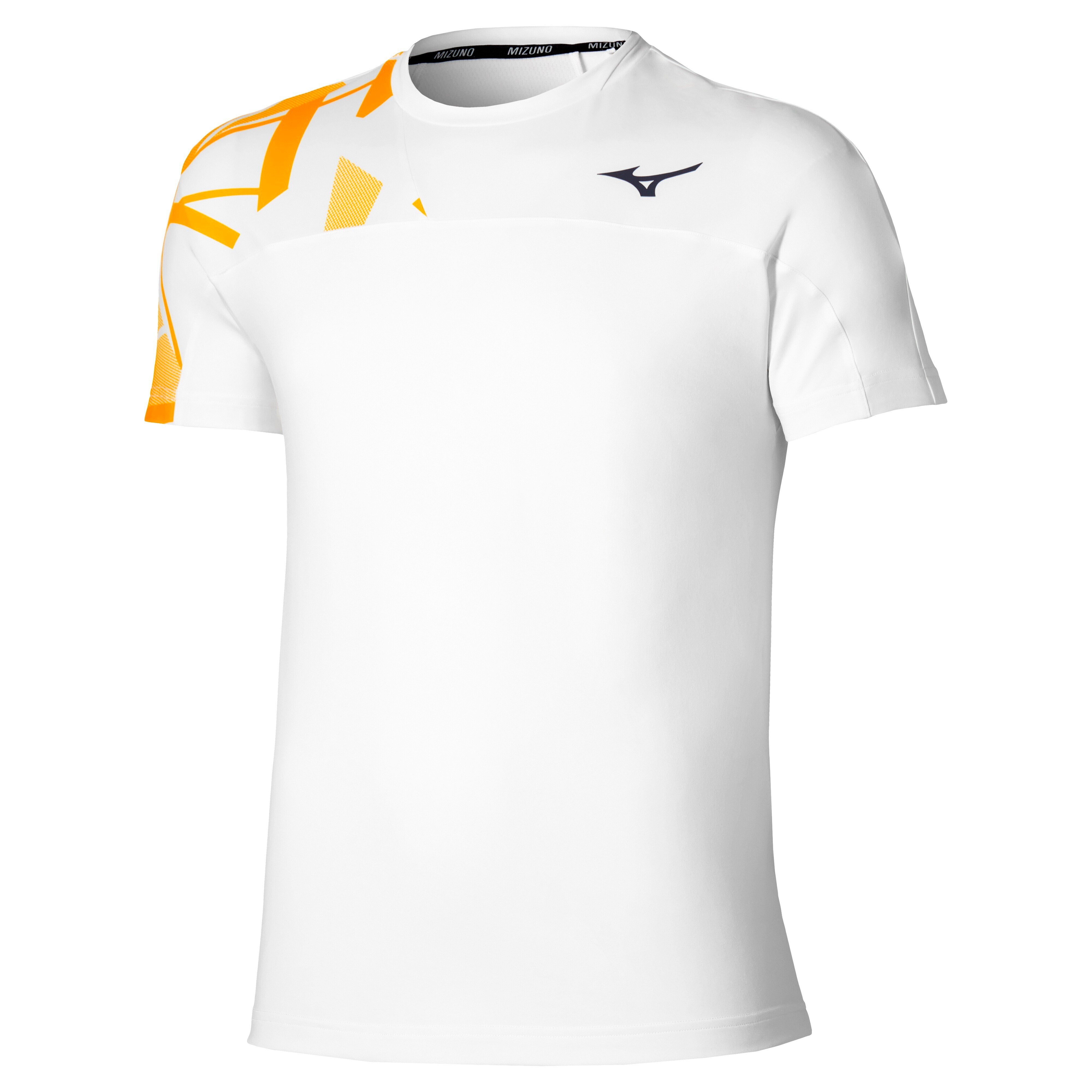 Koszulka męska Mizuno Daybreakers Shadow SS Tee M White Citrus S
