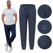 Dresy męskie - SPODNIE DRESOWE męskie długie sportowe MARTIN granatowe 3XL Pako Jeans - miniaturka - grafika 1