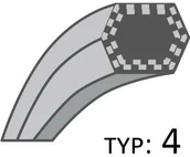 Akcesoria do kos i kosiarek - Pasek Klinowy Uniwersalny Napęd Noży /12.7X2165/ Aa-83 - miniaturka - grafika 1