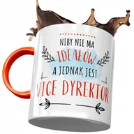 Kubki - Kubek Pomarańczowy dla Vice Dyrektora na Prezent z Nadrukiem ze Zdjęciem+ Opakowanie na prezent (wzór 01) - miniaturka - grafika 1