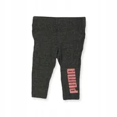 Legginsy - Getry legginsy dziewczęce szare PUMA 6/9 miesięcy - Puma - miniaturka - grafika 1