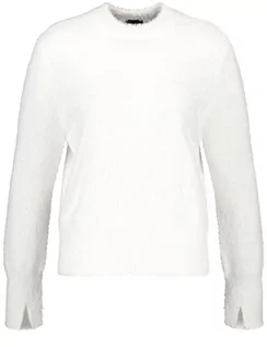 Swetry damskie - Taifun Sweter damski 272051-15417, biały, 38 (DE) - grafika 1