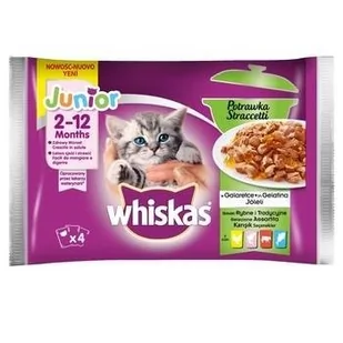 Whiskas Junior Potrawka Smaki Rybne i Tradycyjne w galaretce 4 x 85 g *13 - Mokra karma dla kotów - miniaturka - grafika 1