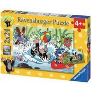 Puzzle - Ravensburger Puzzle 2x24 Krecik i przyjaciele - miniaturka - grafika 1