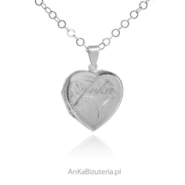 ankabizuteria.pl Sekretnik srebrny Serduszko - puzderko