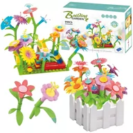 Klocki - Klocki Edukacyjne Kwiatki Zestaw Ogród 99el. dla dzieci - miniaturka - grafika 1