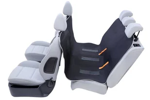 Kardiff Kardimata Anti Slip Z Zamkiem (Podstawowa) 133X157 Czarna - Mata Samochodowa Na Tylne Fotele - Sprzęt podróżny i transportery dla psów - miniaturka - grafika 4