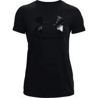 Koszulki sportowe damskie - Koszulka damska Under Armour Live Sportstyle Graphic SSC-BLK L - miniaturka - grafika 1