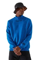 Bluzy męskie - TRENDYOL MAN MĘSKA BLUZA NIEBIESKA Z DŁUGIM RĘKAWEM I STÓJKĄ XXL 5DA - miniaturka - grafika 1