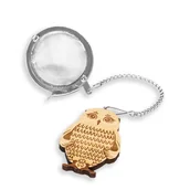 Zaparzacze i kawiarki - Metalowy zaparzacz Sowa kulka - idealny do parzenia herbaty, ziół, wielokrotnego użytku - miniaturka - grafika 1