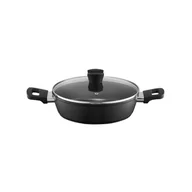 Patelnie - Patelnia głęboka z pokrywą z powłoką Qualum Basic Alto 24 cm AMBITION - miniaturka - grafika 1