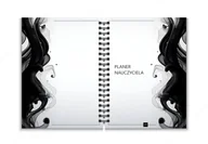Planery - JUFIMI Planer nauczyciela niedatowany organizer terminarz dziennik WAVES okładka twarda - miniaturka - grafika 1