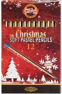 Kredki, ołówki, pastele i pisaki - Koh-I-Noor pastele suche, 12 kolorów - miniaturka - grafika 1