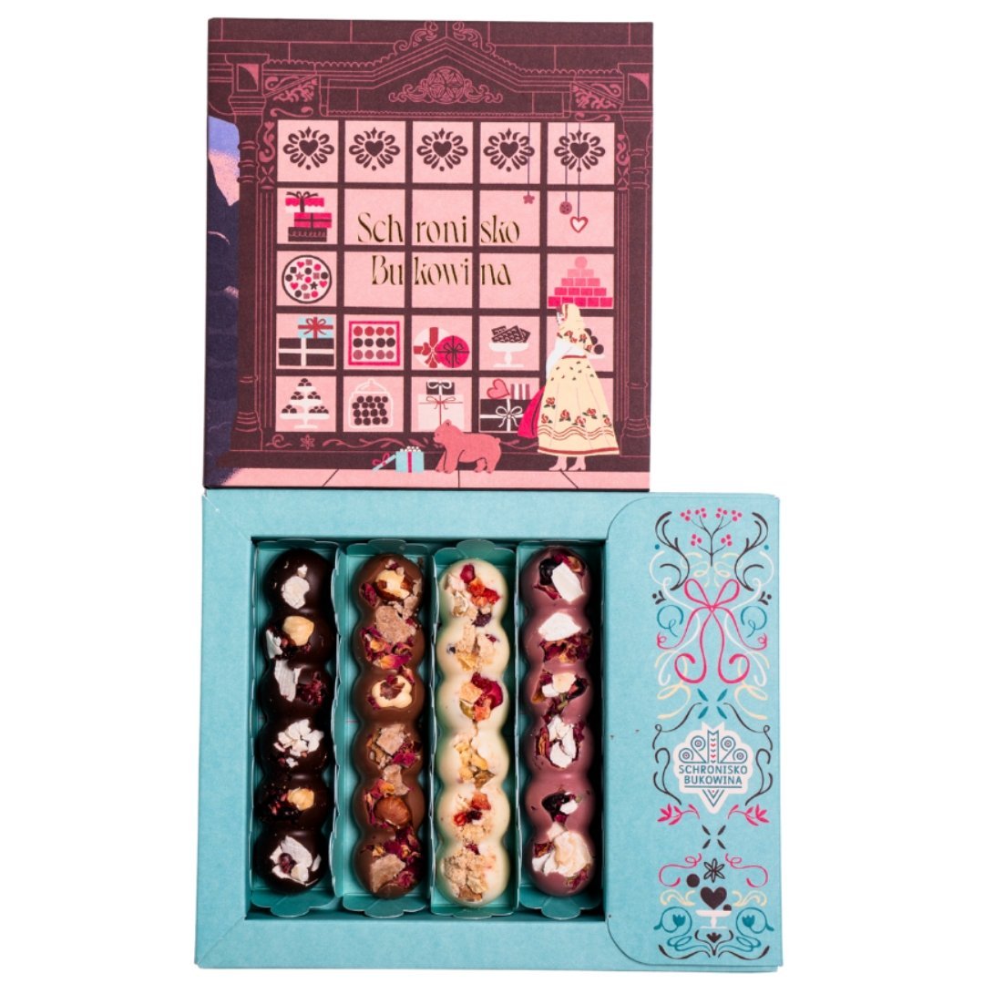 Batony z liofilizowanymi owocami i orzechami 4 sztuki - Schronisko Bukowina