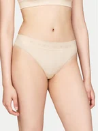 Majtki damskie - Tommy Hilfiger Stringi UW0UW05503 Beżowy - miniaturka - grafika 1