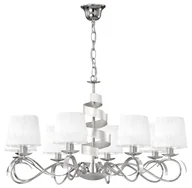 Lampy sufitowe - Rustykalny srebrny żyrandol - K289 Z7-L21 - miniaturka - grafika 1