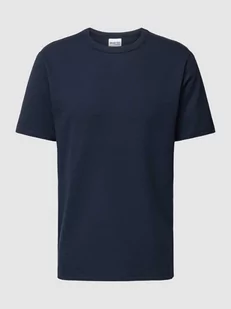 T-shirt z fakturowanym wzorem model ‘SANDER’ - Koszulki męskie - miniaturka - grafika 1
