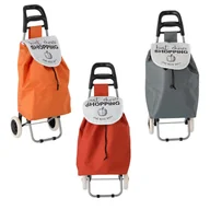 Torby i wózki na zakupy - Torba na zakupy na kółkach 33L składana poliester lekka mocna max obciążenie 20kg - miniaturka - grafika 1
