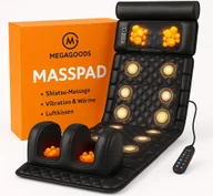 Masażery - Poduszka do masażu Shiatsu całego ciała z wibracjami poduszki powietrznej PL. - miniaturka - grafika 1