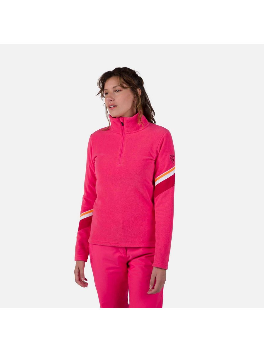 Bluza damska Rossignol W Strawpile Fleece Hz różowa S