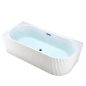 Wanny - Wanna ryflowana przyścienna narożna lewa 140 cm Rio Hydrosan - miniaturka - grafika 1