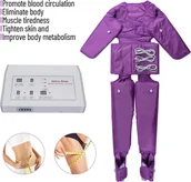 Masażery - Masażer do drenażu limfatycznego, ogrzewanie dalekiej podczerwieni, regulowana intensywność, VIOLET - miniaturka - grafika 1