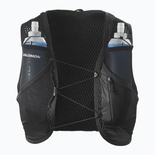 Kamizelka do biegania Salomon Active Skin 8 set black/metal - Plecaki - miniaturka - grafika 1