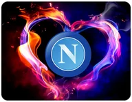 Podkładki pod mysz - PODKŁADKA POD MYSZKĘ SSC NAPOLI Z IMIENIEM 23x19CM DO LAPTOPA - miniaturka - grafika 1