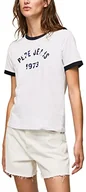 Koszulki i topy damskie - Pepe Jeans Damska koszulka MONI, biała, XS, biały, XS - miniaturka - grafika 1