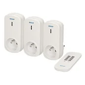 Akcesoria do alarmów - Orno Zestaw gniazd bezprzewodowych z pilotem OR - GB - 417 - miniaturka - grafika 1
