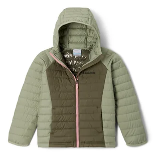 Kurtka zimowa dziewczęca Columbia Powder Lite Girls Hooded Jacket - Odzież sportowa dziecięca - miniaturka - grafika 1
