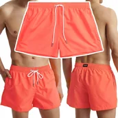 Kąpielówki męskie - Kąpielówki Męskie Neonowe Szorty Plażowe Kąpielowe Spodenki ATLANTIC - XL - miniaturka - grafika 1