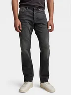 Spodnie męskie - G-Star Raw Jeansy Mosa D23692-B479 Czarny Straight Fit - miniaturka - grafika 1