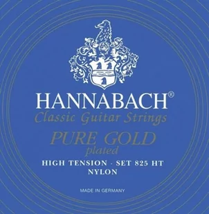 Hannabach 652628 Klassikgitarrensaiten Serie 825 High Tension Spezialvergoldung - 3er Bass high 652628 - Struny gitarowe  - miniaturka - grafika 1