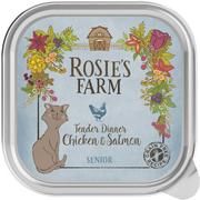 Mokra karma dla kotów - Zestaw Rosies Farm Senior, 32 x 100 g - Kurczak z łososiem - miniaturka - grafika 1