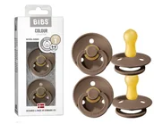 Smoczki uspokajające - Bibs Smoczek Uspokajający Kauczuk Hevea Rozmiar S 0m+ 2szt DUO DARK OAK - miniaturka - grafika 1
