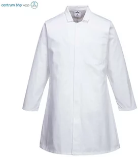 PORTWEST 2202 FARTUCH SPOŻYWCZY MĘSKI Z 1 KIESZENIĄ; BIAŁY - Odzież robocza - miniaturka - grafika 1