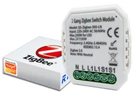 Klawisze i ramki - Przekaźnik Dopuszkowy 2 Kanały Zigbee Tuya Ln - miniaturka - grafika 1