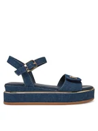 Sandały damskie - Tommy Hilfiger Sandały T3A2-33788-1828 S Granatowy - miniaturka - grafika 1