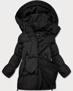 ZIMOWA KURTKA DAMSKA TYPU PUFFER CZARNA (AD6076) - Copperose - Kurtki damskie - miniaturka - grafika 1