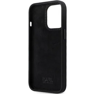 Etui Karl Lagerfeld KLHCP13LSMHKNPK na iPhone 13 Pro / 13 - czarne Silicone Ikonik Metal Pin - Etui i futerały do telefonów - miniaturka - grafika 7