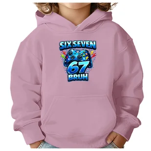 BLUZA DZIECIĘCA 67 SIX SEVEN VIRAL GAMER BRUH 110-116 CHŁOPIĘCA DZIEWCZĘCA - Bluzy dla dziewczynek BLUZA DZIECIĘCA 67 SIX SEVEN VIRAL GAMER BRUH 110-116 CHŁOPIĘCA DZIEWCZĘCA - Bluzy dla dziewczynek - miniaturka - grafika 1
