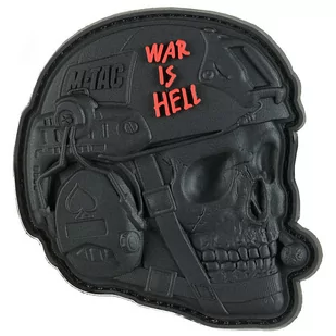 Naszywka M-Tac War is Hell 3D PVC Black (51328002) - Odzież taktyczna i umundurowanie - miniaturka - grafika 1