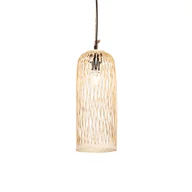 Lampy sufitowe - QAZQA Wiejska lampa wisząca zewnętrzna rattanowa 25 cm - Tatarak - miniaturka - grafika 1