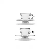 Filiżanki - Luigi Bormioli Filiżanki do espresso ze spodkiem - 2 szt. 10083/01 - miniaturka - grafika 1