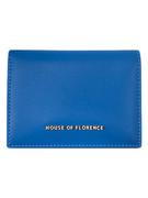 Portfele - HOUSE OF FLORENCE Skórzane etui w kolorze niebieskim na karty - 11 x 8 cm - miniaturka - grafika 1